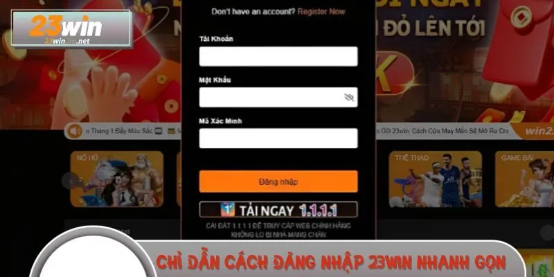 Chỉ dẫn cách đăng nhập 23WIN nhanh gọn, dễ hiểu