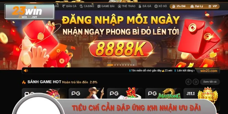 Tiêu chí cần đáp ứng khi nhận ưu đãi